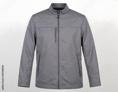 Gray Zip-Up Jacket: Style and Comfort