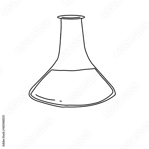 Hand drawn doodle medical laboratory icons set. Vector illustration 