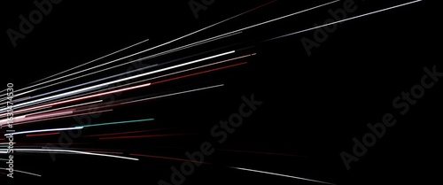 Dynamic white speed lines streaking across black background,  streak,  futuristic