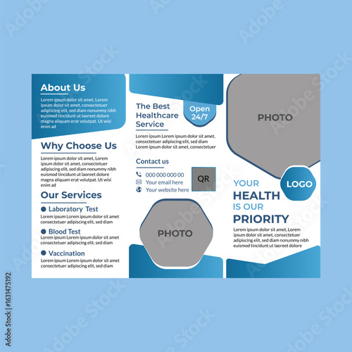 Healthcare and Medical Trifold Brochure Design