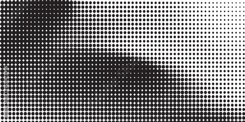 grunge Halftone white and black dots pattern and black gradient grunge texture background. Dotted line comic sport style. vector futuristic texture design