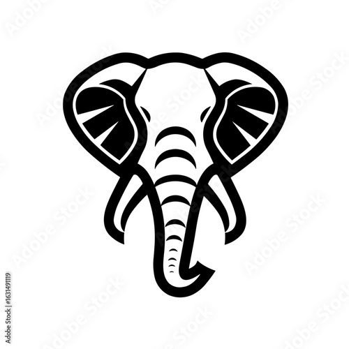  Simple Flat Silhouette  Elephant Icon