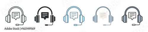 Customer Service Icon Set Multiple Style Collection
