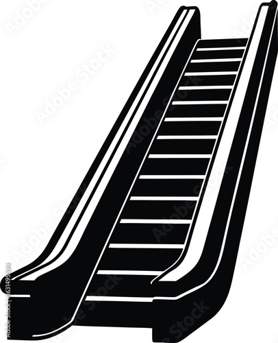 escalator on white background.eps