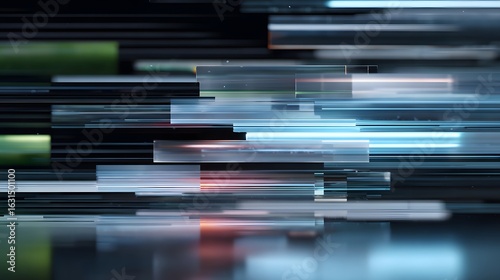 Abstract glitch digital interface background: UI theme