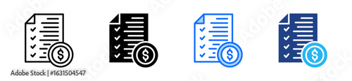 Data Monetization Icon Set Multiple Style Collection