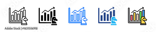 Sales Strategy Icon Set Multiple Style Collection