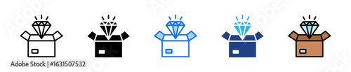 Value Proposition Icon Set Multiple Style Collection