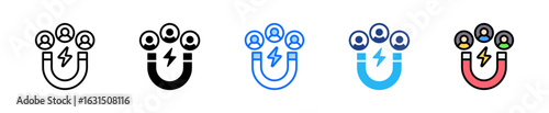 Customer Acquisition Icon Set Multiple Style Collection