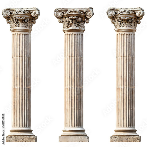 Obraz na płótnie Four unique roman-style columns