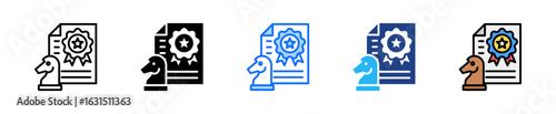 Brand Strategy Icon Set Multiple Style Collection