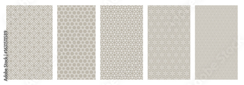 Seamless Jewish Geometric Patterns with Star of David inspired by Judaic symbolism and traditions