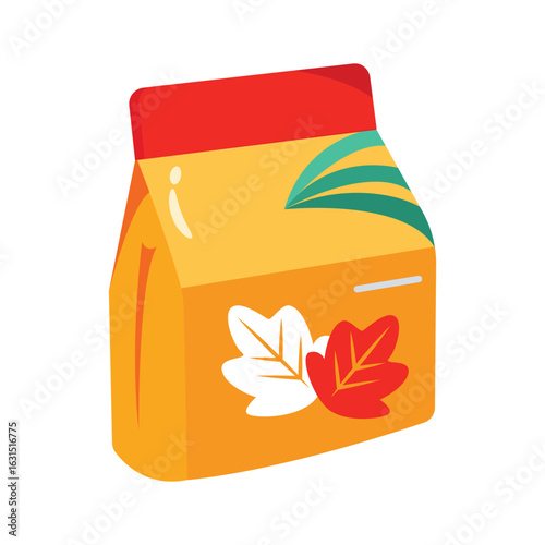 An editable 3d style icon of detergent bag