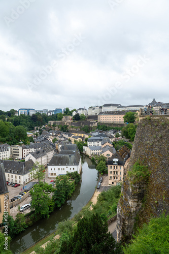 Panorama of the capital of Luxembourg in July 2025