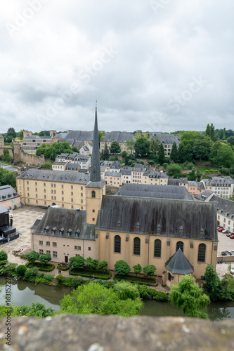 Panorama of the capital of Luxembourg in July 2025