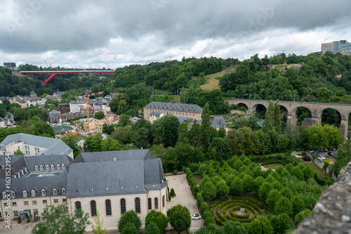 Panorama of the capital of Luxembourg in July 2025.