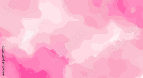 Abstract pink watercolor painting with soft pastel shades creating a dreamy and calming background effect for designs