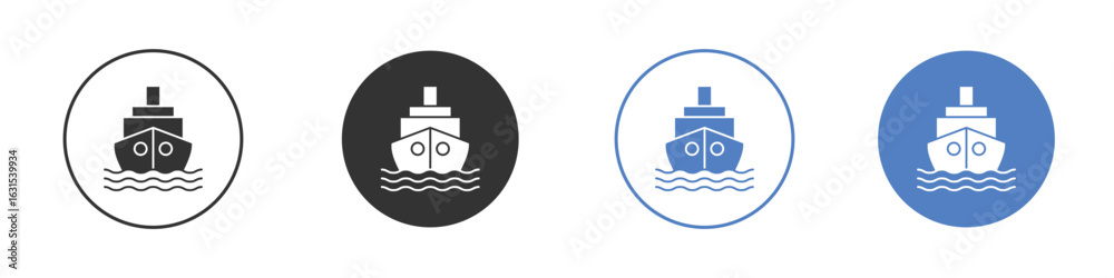 Obraz premium Ship icon symbol. Quality design element.