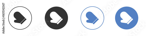 Oven mitt icon symbol. Quality design element.