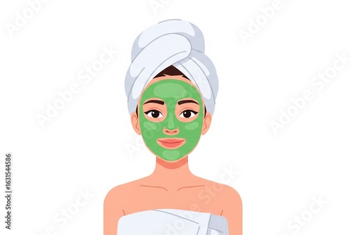 Spa Day at Home A Clean Modern Illustration