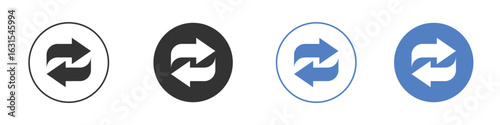 Exchange icon symbol. Quality design element.