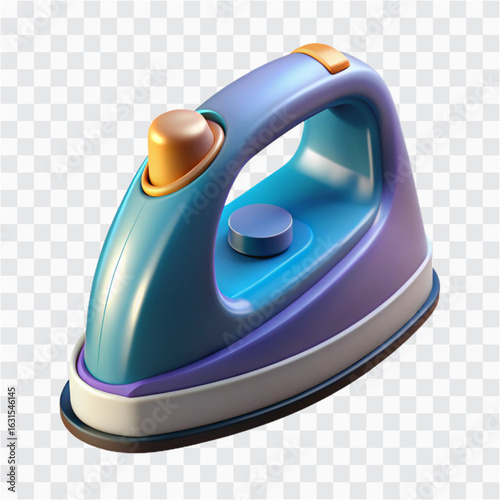 3D Cordless Iron Icon | Home Appliance, Clothes Steamer & Laundry Tool