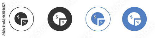 Dividend icon symbol. Quality design element.