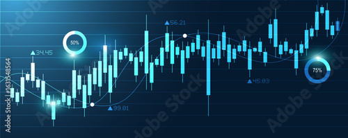 infografica, economia, finanza, andamento azioni, valori, mercato