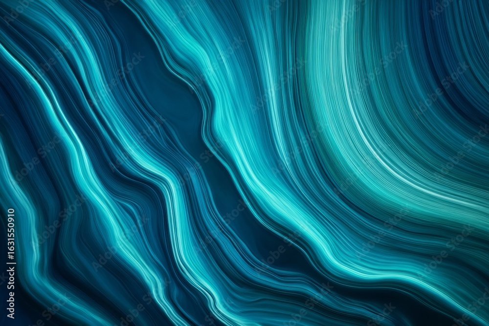 Naklejka premium Abstract Turquoise Wave Background Texture.
