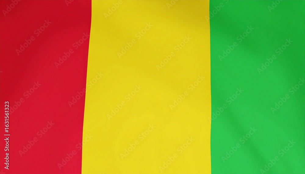 Fototapeta premium Waving Flag of Guinea