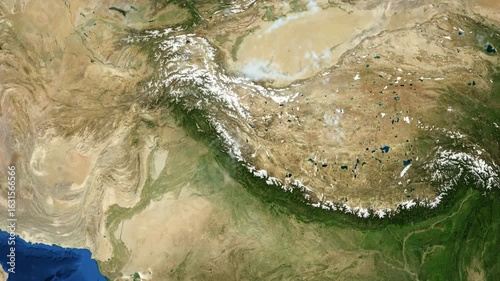 Slow passage through the Himalayan region - rotating earth