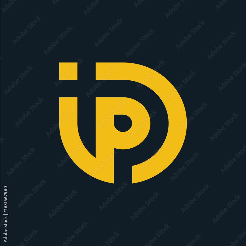 Obraz premium DPI letter logo design icon
