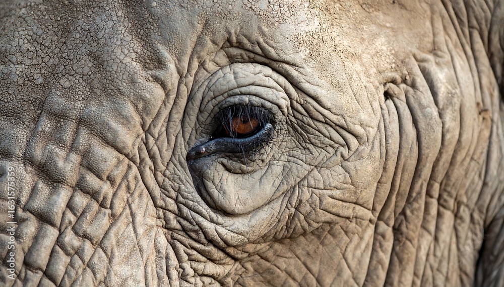Fototapeta premium Close-up elephant eye