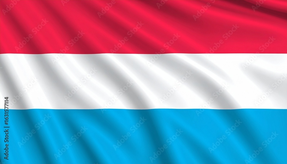Fototapeta premium Waving Flag of Luxembourg