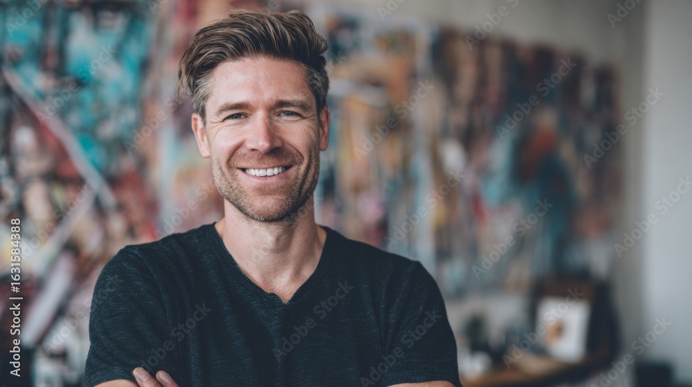 Fototapeta premium Authenticity Over Perfection in Business. Candid behind the scenes captures that show real people doing real work.