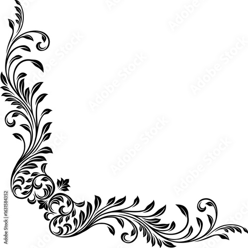 Filigree Crest Corner Motif...