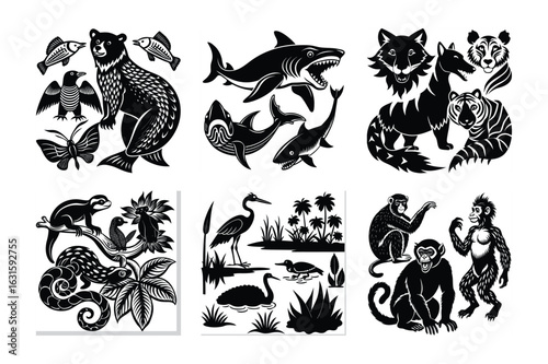 Squirrel Silhouette Prompts