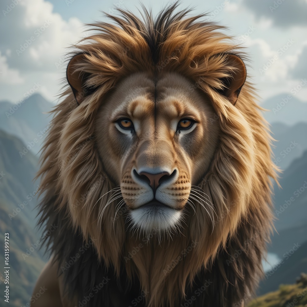 Fototapeta premium head of a lion