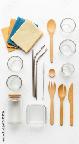Eco-Friendly Beeswax Wraps, Metal Straws, Utensils