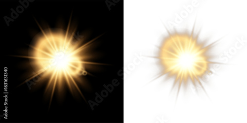 Sparkling space spiral with night flare, fantasy glow, and cosmic explosion light effect PNG for celebration design.