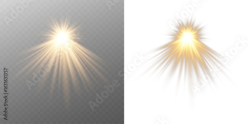Magical starlight beam with galaxy twinkle, white sparkle, and glowing flashlight effect PNG on transparent background.