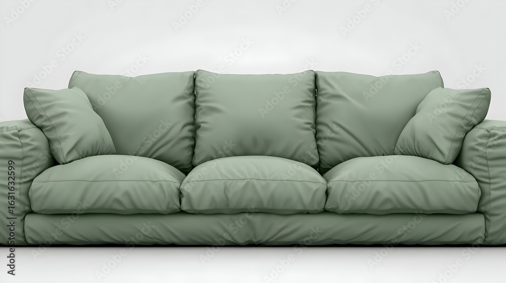 Obraz premium Sage Green Sofa 3D Render