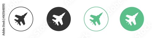 Military aircraft icon