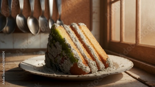 Spooky Moldy Piece of Happy birthday cake