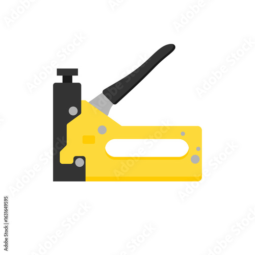 Staple gun flat design. Office Stapler icons illustration on white background. vector for office tool design