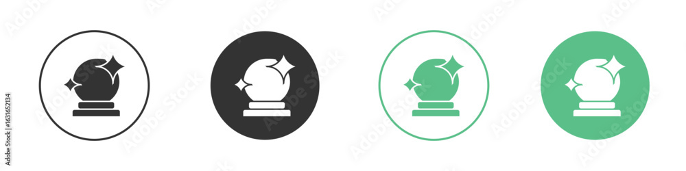 Crystal ball icon Crystal ball icon