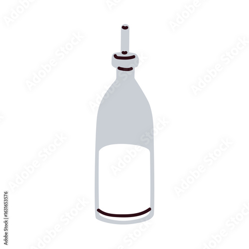 Bottle, glass dispenser. Pourer container for pouring and dispensing liquids,...