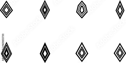 "Minimalist Diamond Twin Icons"