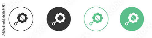 baby rattle icon