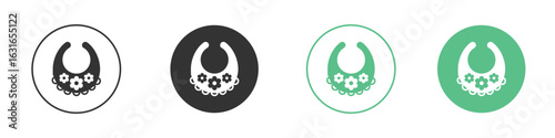 Baby bib icon